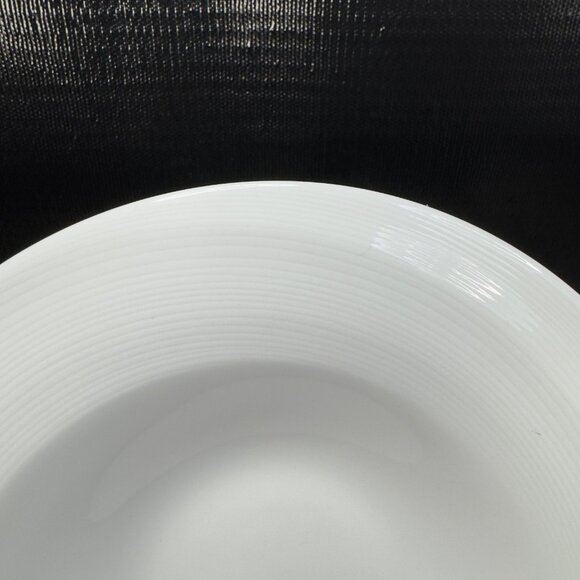 Fortessa White Swirl Round Deep Dish Bowl 9inch Bowls Dishes Porcelain Set 4 VTG - Picture 13 of 15